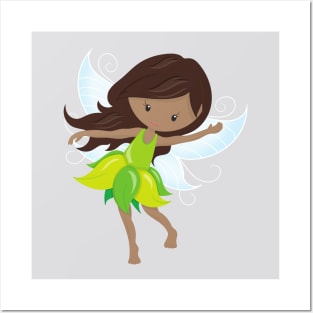 African American Fairy, Forest Fairy, Magic Fairy Posters and Art